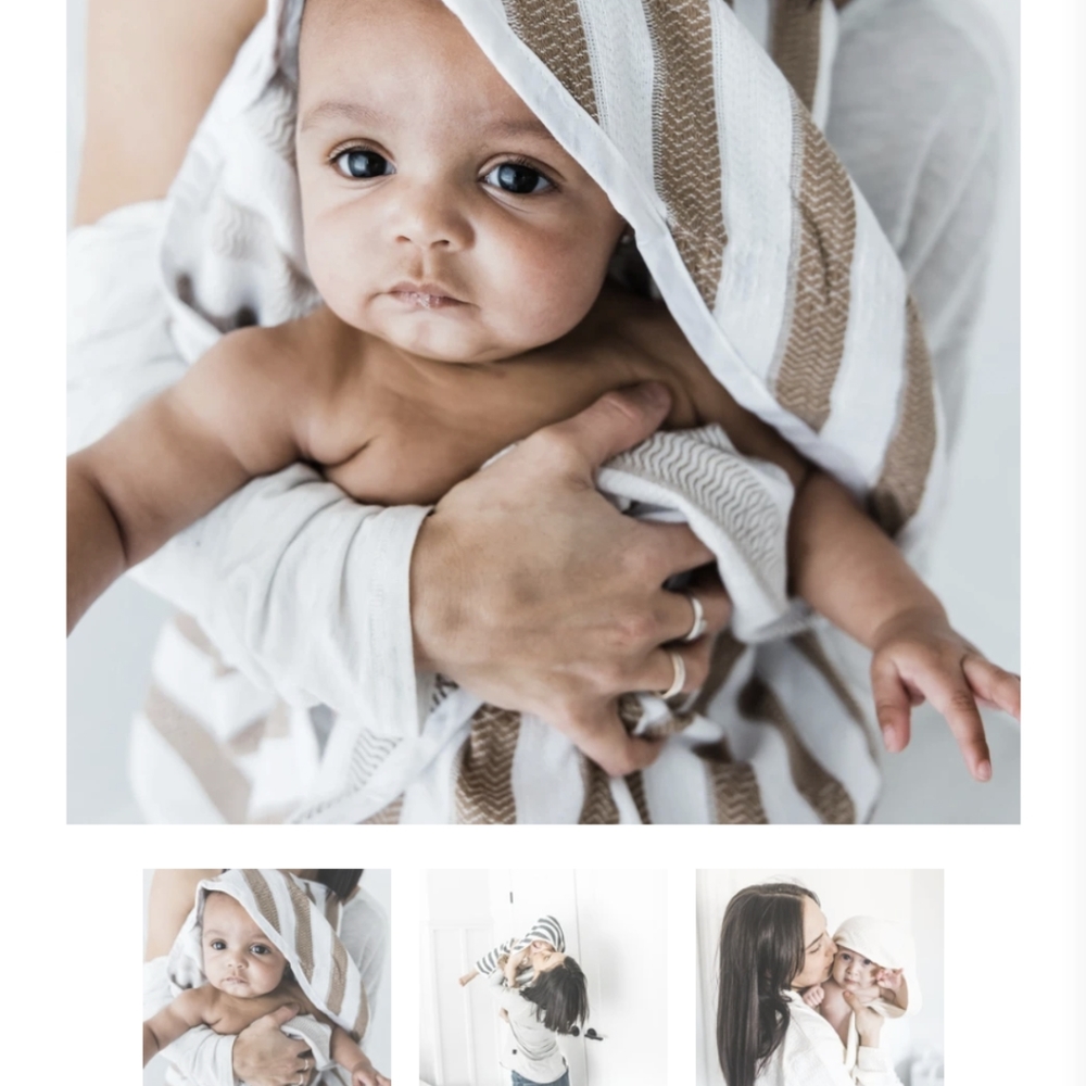 House of Jude Turkish hooded baby towel